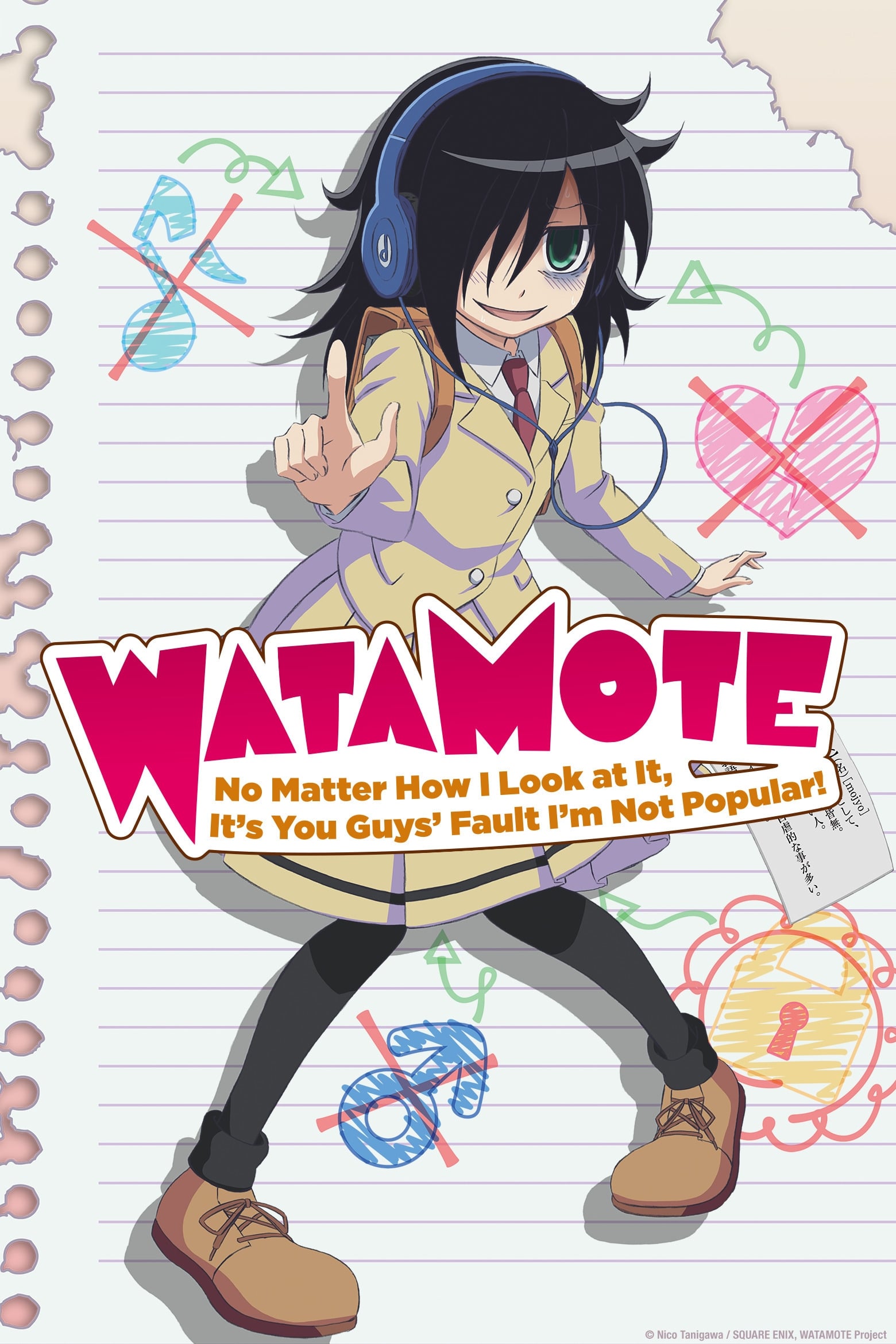 Assistir WataMote (Watashi ga Motenai no wa Dou Kangaetemo Omaera ga Warui!) Online